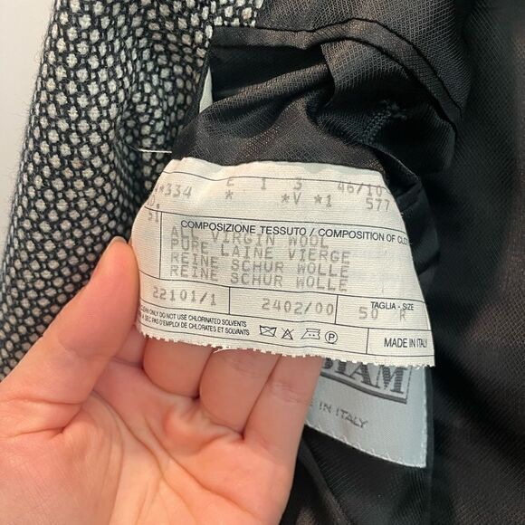 Lubiam Charcoal Grey & White Sports Coat - Picture 4 of 5